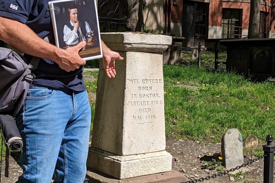 Boston: Full Revolution Story Epic Small Group Walking Tour - King’s Chapel Burying Ground: power and religious foundations