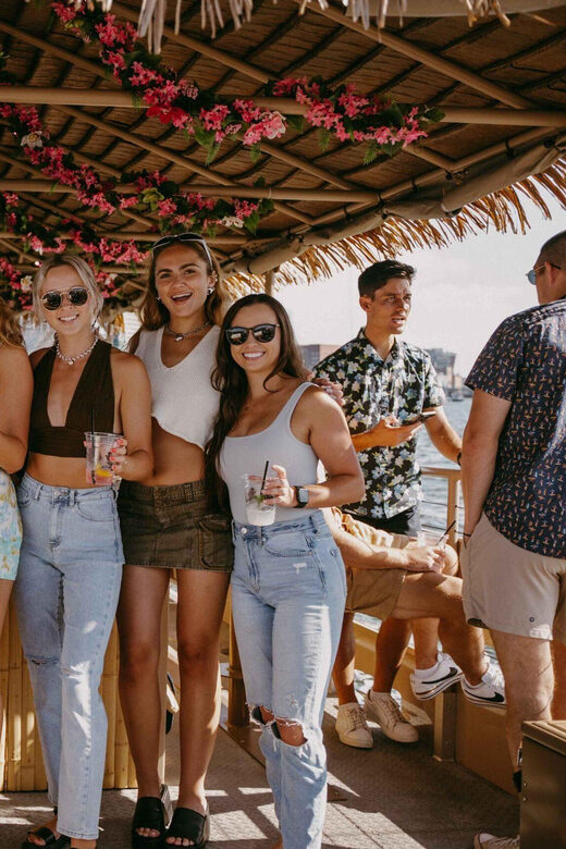 Boston Harbor: Tropical Boston Boat Cruises - Tropical cocktails + a full-stocked bar: how you make the experience your own